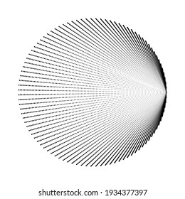 Halftone dots in circle form. round logo . vector dotted frame . design element