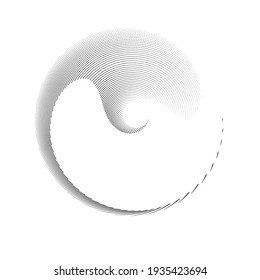 Halftone dots in circle form. round logo . vector dotted frame . design element