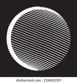 Halftone dots in circle form. round logo . vector dotted frame . design element