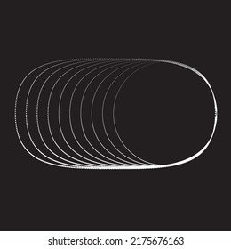 Halftone dots in circle form. round logo . vector dotted frame . design element. Concentric dots .