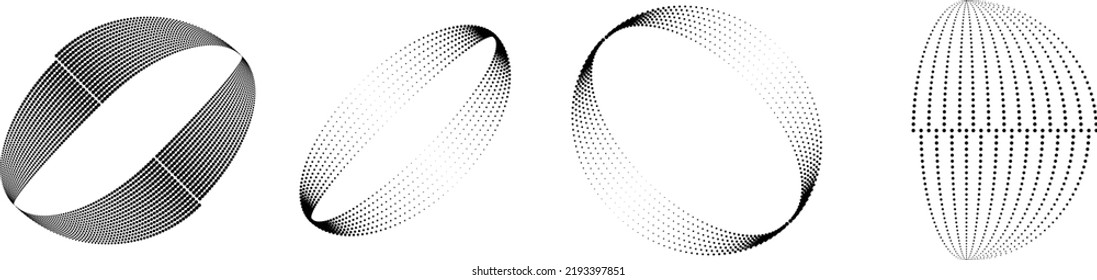 Halftone dots in circle form. round logo . vector dotted frame . design element
