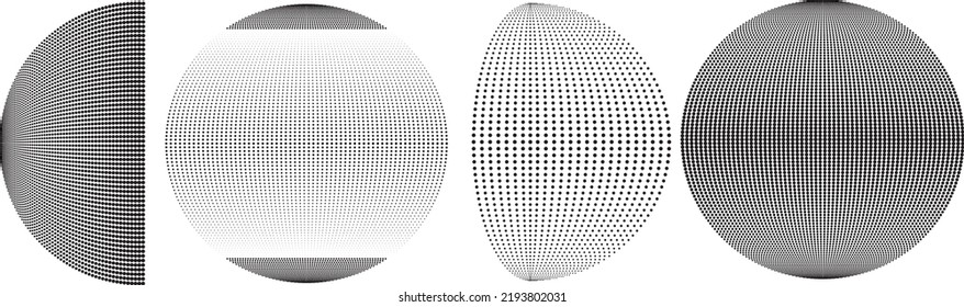Halftone dots in circle form. round logo . vector dotted frame . design element
