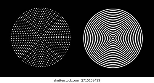 Halftone dots in circle form. round logo . vector dotted frame . design element arts  texture or element for graphic design simple 
