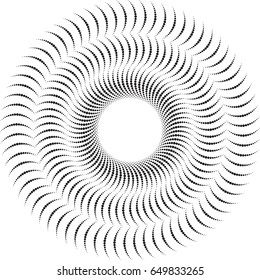 Halftone dots in circle form. round logo . vector dotted frame . design element