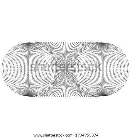 Halftone dots in circle form. round logo . vector dotted frame . design element