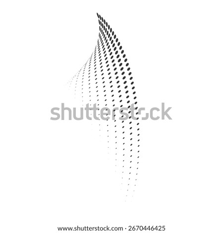 Halftone dots in circle form. round logo . vector dotted frame . design element. Vector ilustration
