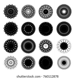 Halftone Dots in Circle Form . Spiral Vector Illustration .Technology round Logo . Design element . Abstract Geometric shape . Dotted border frame for image