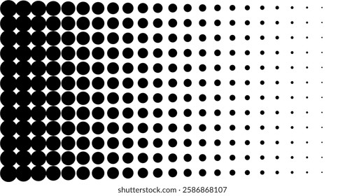 Halftone dots, circles pattern, background. Dots, Polka dots pattern - stock vector illustration, clip-art graphics