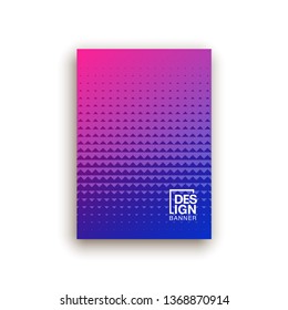 Halftone dots cover page layouts vector design. Flat geometric backgrounds. Party posters set with radial halftone dots gradient texture. Music flyer frame templates. Retro cover pages.