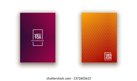 Halftone dots cover page layouts design. Flat geometric backgrounds. Party posters set with radial halftone dots gradient texture. Music flyer frame templates. Retro cover pages.