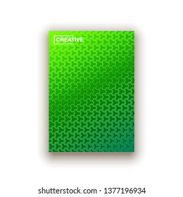 Halftone dots cover page layouts design. Flat geometric backgrounds. Party posters set with radial halftone dots gradient texture. Music flyer frame templates. Retro cover pages.