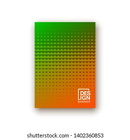 Halftone dots cover page layouts vector design. Flat geometric backgrounds. Party posters set with radial halftone dots gradient texture. Music flyer frame templates. Retro cover pages.