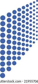 elemento de arte de puntos de semitono