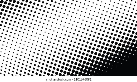 Halftone dots diagonal texture, abstract geomeric background in black and white  color,  overlay textured background 