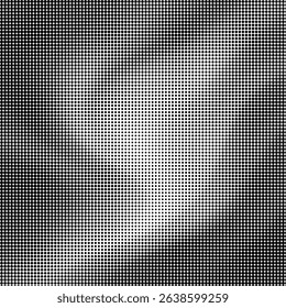 Halftone Dots Fading From Corners Inward