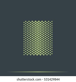 Halftone dots. Flat dots illustration.