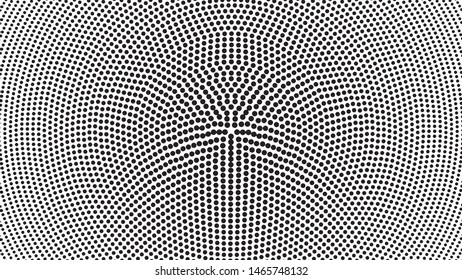 halftone dots geomagnetic vector illustration on white background 