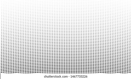 halftone dots geometric vector illustration on white
