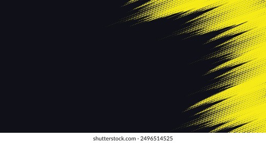 Halftone dots gradient grunge texture background blue and black color pattern. Dot pop art comic sport style vector illustration. grunge vector dots