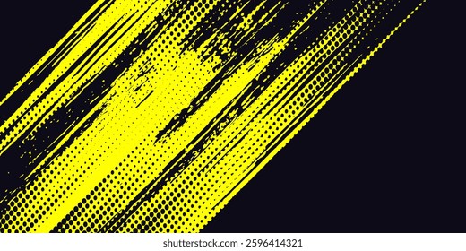 Halftone dots gradient grunge texture background blue and black color pattern. Dot pop art comic sport 