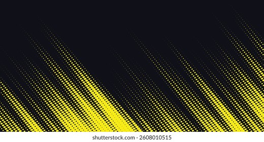 Halftone dots gradient grunge texture background blue and black color pattern. Dot pop art comic sport style vector illustration