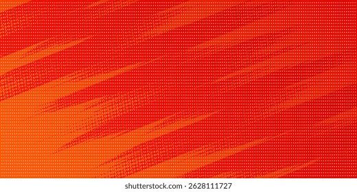 Halftone dots gradient grunge texture background red grtadient color pattern. Dot pop art comic sport style vector illustration. vector