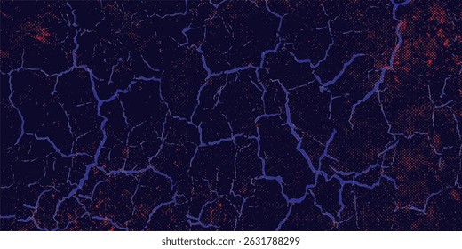 Patrón de color azul y negro de fondo de textura grunge degradado de puntos semitonos. Ilustración vectorial de estilo deportivo de cómic de arte pop de puntos. puntos de Vector grunge