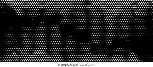 Halftone dots gradient grunge texture background white and black color pattern. Dot pop art comic sport style vector illustration. grunge vector dots
