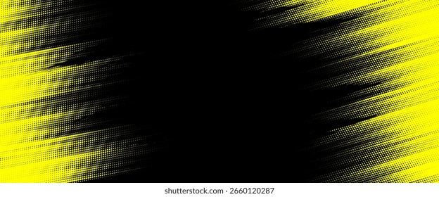 Halftone dots gradient grunge texture background blue and black color pattern. Dot pop art comic sport style vector illustration. grunge vector dots