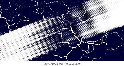 Halftone dots gradient grunge texture background blue and black color pattern. Dot pop art comic sport style vector illustration. grunge vector dots