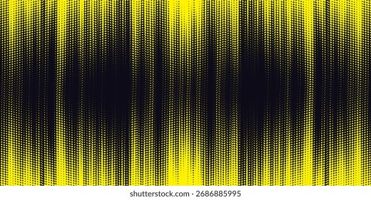 Pontos de meio-tom gradiente gradiente textura grunge fundo amarelo e preto padrão de cores. Ponto pop arte cômico estilo esporte ilustração vetorial. grunge vetores pontos. moderno