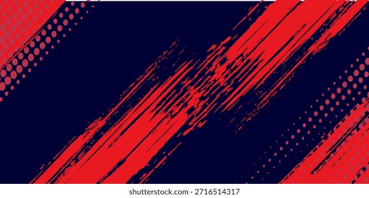 Halftone dots gradient grunge texture background red and black color pattern. Dot pop art comic sport style vector illustration. grunge vector dots