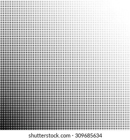 Halftone dots gradient point at 45 degrees