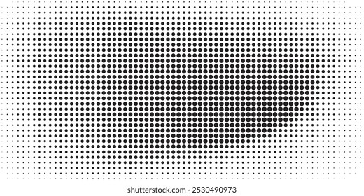 Pontos de meio-tom padrão de textura gradiente com fundo de tecnologia digital. Pop art cômico pontos com fundo de verão. Vetor moderno