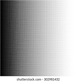 Halftone dots gradient in vector format