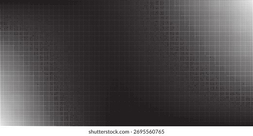 Halftone dots gradient vector illustration isolated on a white background, perfect for use as a background element