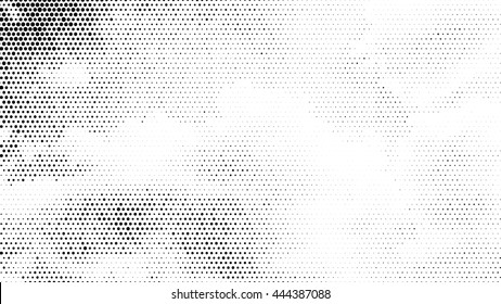 Halftone dots gradient vector illustration isolated on a white background, perfect for use as a background element