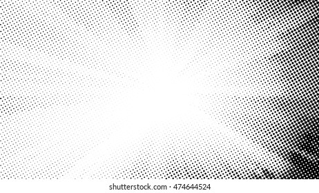 Halftone dots gradient vector illustration isolated on a white background, perfect for use as a background element