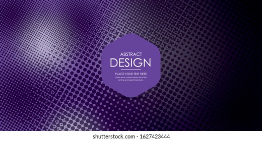 Halftone Dots in Grunge Broken Brush Style. Vintage Dirty Dotted Pattern.