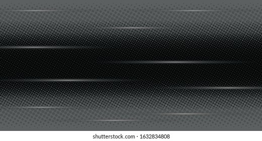Halftone Dots in Grunge Broken Brush Style. Vintage Dirty Dotted Pattern.