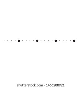 Halftone dots in line form. vector dotted logo. design element