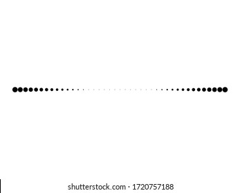 Halftone Dots Line Form Vector Dotted Stock Vector (Royalty Free ...