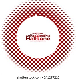Halftone dots - Logo Design Element. Abstract vector template - easy to use
