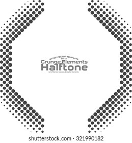 Halftone dots Logo Design Element. Abstract vector template - easy to use