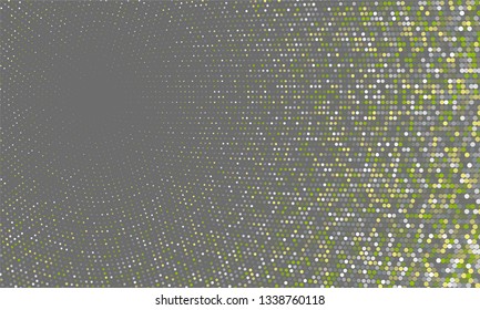 Halftone dots modern vector background. Circle fade elements frame. Abstract dotted print. Vintage geometric halftone illustration.