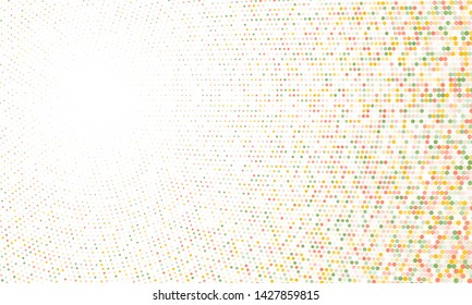 Halftone dots modern vector background. Halftone canvas gradient texture. Minimal tech banner backdrop.