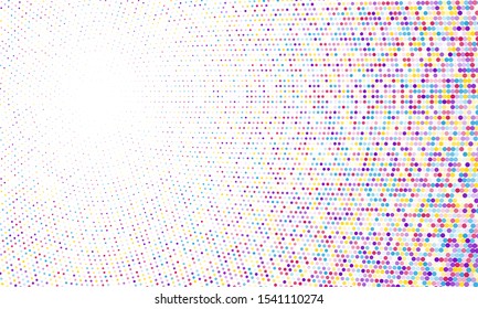 Halftone dots modern vector background. Landing page backdrop. Dotted vector graphics.