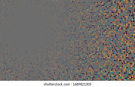 Halftone dots modern vector background. Vintage geometric halftone illustration. Landing page backdrop. Abstract dotted print.