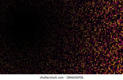 Halftone dots modern vector background. Vintage geometric halftone illustration. Dotted vector graphics. Landing page backdrop.
