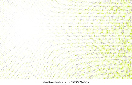 Halftone dots modern vector background. Trendy tech pattern. Colorful halftone distressed graphic design.